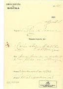 Prorrogação de licença de prédio em moradia em Albarraque, em nome de Carlos Augusto Nobre, com o Processo OB nº 421/1923, com a licença de construção nº 291 de 08/08/1923.