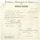 Registo de velocípede com o nº 4698, em nome de Fernando Henrique Cosme, morador em Rua Conde Ferreira nº 7, Sintra.