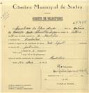 Registo de velocípede com o nº 6426, em nome de Herculiano da Silva Mendes, morador em Ranholas.
