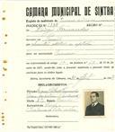Registo de matricula de carroceiro de 2 ou mais animais em nome de Diogo Fernandes, morador no Penedo, com o nº de inscrição 2348.