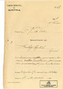 Construção de uma casa em Albarraque em nome de Henrique Filipe, com o Processo OB nº 38/1924, com a licença de construção nº 31 de 04/02/1924.