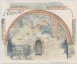 O que resta das pinturas da Igreja romântica junto ao Castelo dos Mouros