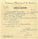 Registo de velocípede de marca Vilar com motor Cuciolo, com o nº 6311, em nome de Miguel Alberto Duarte Pires, morador em S. Pedro de Sintra.