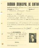 Registo de matricula de carroceiro 2 ou mais animais em nome de Francisco Domingos Frade, morador em Coval, com o nº de inscrição 1261.