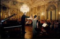 Concerto de Maria João Pires, Augustin Dumay, Gérard Caussé, Ariane Granjon e Jian Wang durante o Festival de Musica de Sintra, na sala da música do Palácio Nacional de Queluz.