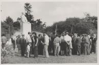 Inauguração da estátua de D. Fernando II no Ramalhão da qual foi  escultor Pedro Anjos Teixeira.