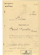 Construção de uma casa em Vargem de Sintra, Queluz em nome de Manuel Ramalho, com o Processo OB nº 174/1924, com a licença de construção nº 168 de 26/05/1924.