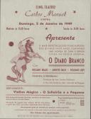 Programa do filme "O Diabo Branco" com a participação de Rossano Brazzi, Annette Bach e Roldano Lupi.