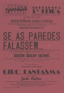 Programa do filme "Se as paredes falassem..." com a participação dos atores George Brent, Mischa Auer e Joan Bennett.