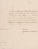 Carta de Augusto M. Dermott, do Governo Civil do Distrito de Lisboa, ao Administrador do Concelho de Sintra, referente ao auto de arrendamento de uma vinha em Godigana, a qual foi arrendada a José João, tendo como fiador José Domingues.