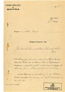 Construção de moradia em Sintra em nome de José Filipe Parracho e outro, com o Processo nº OB 93/1921, com a licença de construção nº 39 de 18/03/1921.