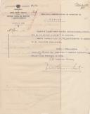 Ofício da Inspeção Técnica das Indústrias e Comércio Agrícolas do Ministério do Comércio Industria e Agricultura,  ao Administrador do Concelho de Sintra, referente ao envio de sete cartões profissionais.