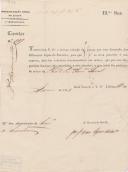 Circular do Secretário Geral da 3ª Repartição da Administração Central de Lisboa, Jorge Dias Lopes de [Vasconcelos], ao Administrador do Concelho de Sintra, referente ao envio da relação das praças que tem desertado dos diferentes corpos do exército, solicitando que se proceda à sua captura e dar-lhe o destino recomendado.