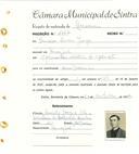 Registo de matricula de carroceiro em nome de Francisco Leiria Jorge, morador no Mucifal, com o nº de inscrição 1767.