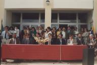 Rui Silva, Presidente da Câmara Municipal de Sintra, na inauguração da escola Ferreira de Castro, em Mem Martins.