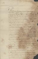 Obrigação de Pedro de Oliveira, oficial de canteiro sobre a obra de pedraria que o Marquês de Marialva pretendia fazer nas suas casas juntos ao Palácio do Campo de Seteais, com referências precisas a materiais e a verbas.