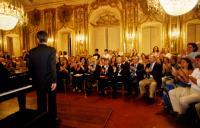 Concerto de piano de Pedro Burmester, na sala da música no Palácio Nacional de Queluz, durante o Festival de Música de Sintra.