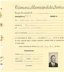 Registo de matricula de carroceiro em nome de Agostinho do Nascimento, morador no Recoveiro, com o nº de inscrição 1839.