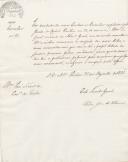 Circular do Secretário Geral da Administração Geral de Lisboa, Pedro José de Oliveira, ao Administrador do Concelho de Sintra, remetendo o anúncio a respeito dos novos selos para o papel selado a partir de Janeiro próximo, e para lhe ser feita a publicidade possível.