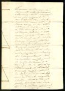 Instrumento de venda, quitação e obrigação de uma terra no sitio de Selões vendido por Manuel Matias, pedreiro, e sua mulher, Máxima da Conceição, moradores em Montelavar, a Francisco Vicente Fraco, ferrador, morador em Pero Pinheiro.