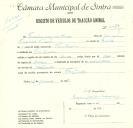 Registo de um veiculo de duas rodas tirado por dois animais de espécie bovina destinado a transporte de mercadorias em nome de Francisco Joaquim Franco, morador em Fontanelas.