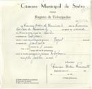 Registo de velocípede de marca Royal, com o nº 9094, em nome de Francisco Baleia do Nascimento, morador em Estefânia.