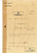 Construção de duas moradias na Avenida Tavares Dias, Estefânia, Sintra em nome de Manuel Tavares Dias, com o Processo OB nº 10/1924, com a licença de construção nº 82 de 28/03/1924.