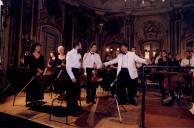 Concerto  com a Orquestra de Câmara Escocesa, durante o festival de música de Sintra, na sala de música do Palácio Nacional de Queluz.