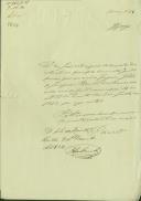 Atestado passado pelo Regedor Francisco António Rapozo, da Paróquia de Almargem do Bispo, comprovando que Gregória, filho de Joaquim Pedro, morador no lugar de Dona Maria, trabalhava na lavoura com uma junta de boís e arado.