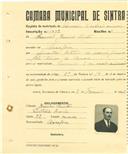 Registo de matricula de carroceiro 2 ou mais animais em nome de Manuel Jesuino Simões, morador na Assafora, com o nº de inscrição 1593.