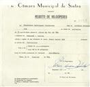 Registo de velocípede de marca Famel, com motor Rex, com o nº 8538, em nome de Francisco Rodrigues Calheiros, morador em Massamá.