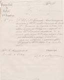 Ofício de A. João Pedro da Camara, Secretário Geral da 3ª Repartição do Governo Civil de Lisboa, ao Administrador do Concelho de Sintra, referente ao 1º semestre do orçamento do ano de 1860 da Irmandade do Santíssimo Sacramento da freguesia de S. Martinho.