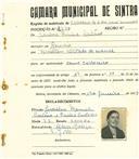 Registo de matricula de carroceiro em nome de Jesuina Emília Caetano, moradora em Gouveia, com o nº de inscrição 2378.