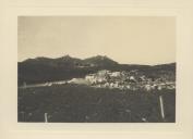 Vista geral da Serra de Sintra e dos terrenos para a construção do Matadouro Municipal de Sintra em Ouressa.