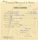 Registo de velocípede com o nº 7251, em nome de António da Conceição, morador em A-da-Beja.