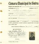 Registo de matricula de carroceiro de 2 ou mais animais em nome de António da Silva Rijo, morador em Pero Pinheiro, com o nº de inscrição 2231.