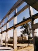 Construção do pavilhão gimnodesportivo da Escola Secundária Matias Aires no Cacém.