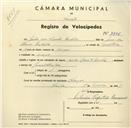 Registo de velocípede de marca Cycles Raio e Pombal, com o nº 3506, em nome de João dos Santos Esteves, morador em Anços.