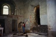 Convento da Trindade, em S. Pedro, durante as obras.