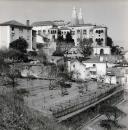 Vista panorâmica da Vila de Sintra e fachada principal do Palácio Nacional de Sintra.