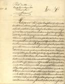 Ofício do Tabelião, António Homem da Costa Cabral, ao Administrador do Concelho de Sintra, comprovando que fez uma escritura na qual José Luís Pedro e sua mulher Joaquina Maria, da Assafora, doaram a sua sobrinha, Joaquina Maria, várias propriedades.