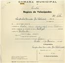 Registo de velocípede de marca Ralleigh, com o nº 670, em nome das Companhias Reunidas de Gás e Eletricidade, com sucursal em Cacem.