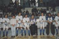 Equipa de hoquei em patins de Sintra disputando um jogo.