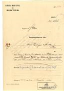 Construção de moradia em São Pedro de Sintra, em nome de Carlos Rodrigues D'Almeida, com o Processo OB nº 550/1924, com a licença de construção nº 425 de 11/11/1924.