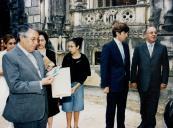 Receção ao Primeiro Ministro de Marrocos e sua comitiva na Quinta da Regaleira, com a presença do Presidente da Câmara Municipal de Sintra, Dr. Fernando Reboredo Seara, durante a sua visita a Sintra.