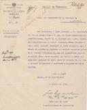 Circular  do Governador Civil de Lisboa, Tenente Coronel de Aeronáutica, João Luís de Mouro, ao Administrador do Concelho de Sintra, pedindo para que seja indicado telegraficamente qual o número de cartões de ingresso no recinto reservado em frente à tribuna Presidencial.