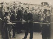 Presidente da república, General António Óscar de Fragoso Carmona, inaugurando os festejos em honra de Nossa Senhora do Cabo.