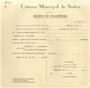 Registo de velocípede com o nº 9809, em nome de Joaquim de Oliveira Freire, morador em Maceira.