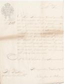 Ofício, no impedimento de Secretário Geral do Governo Civil de Lisboa, Pedro José Oliveira, ao Administrador do Concelho de Sintra, solicitando o orçamento das Irmandades do Santíssimo da freguesia de S. Martinho relativo ao ano de 1845.