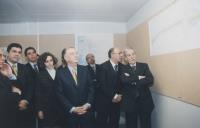 Comitiva composta por o presidente da República, Dr. Jorge Sampaio e o presidente da CMS., Dr. Fernando Seara, nas obras da A16.